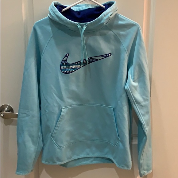 sky blue nike hoodie